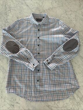 Singer + Sargent Button Down Shirt with Elbow Patches